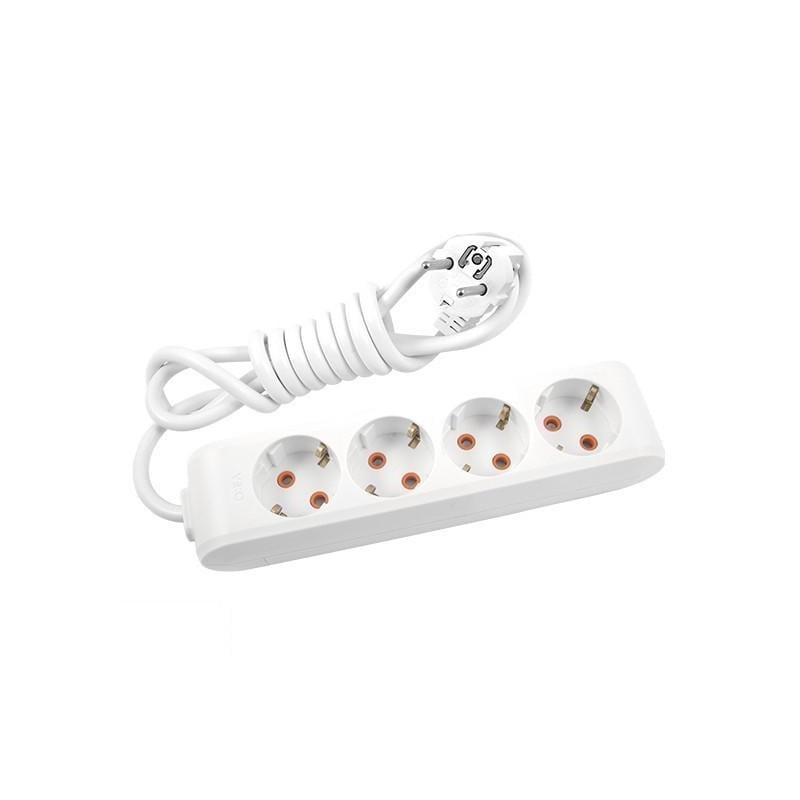 Удлинитель на 3 гнезда Viko Multi-Let с заземлением 2 м Белый (90114302)