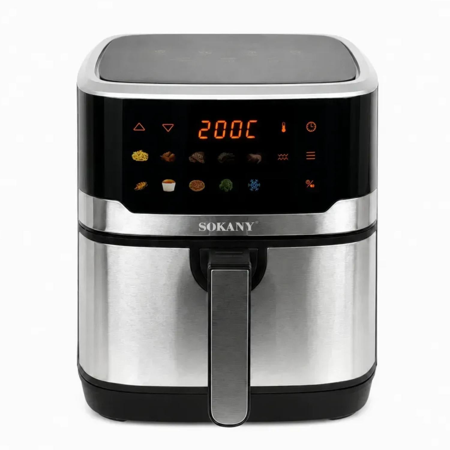 Аэрогриль электрический Sokany SK-10085 без масла 12 л 2200 Вт Аэрогриль электрический Sokany SK-10085 без масла 12 л 2200 Вт