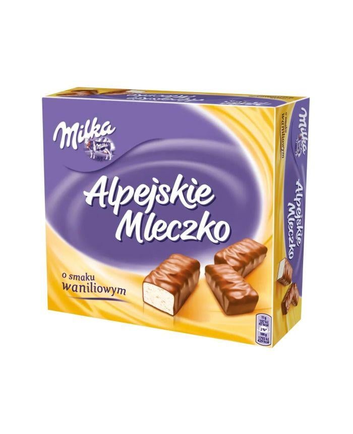 Шоколадні цукерки Milka Alpejskie Mleczko з ванільним смаком 330 г