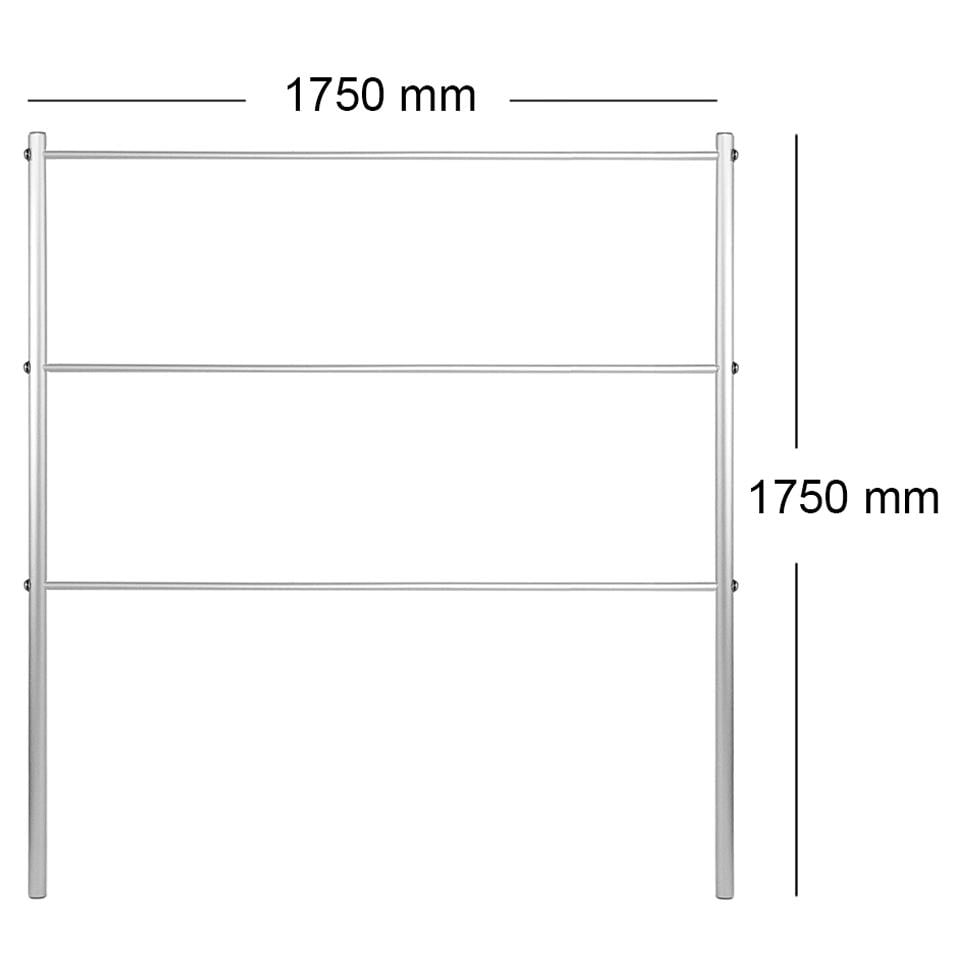 Опора для рослин шпалера садова 1750х1750 мм d 24 мм/d 12 мм (ШС-D24/D12-1750*1750) - фото 2 Опора для рослин шпалера садова 1750х1750 мм d 24 мм/d 12 мм (ШС-D24/D12-1750*1750) - фото 2