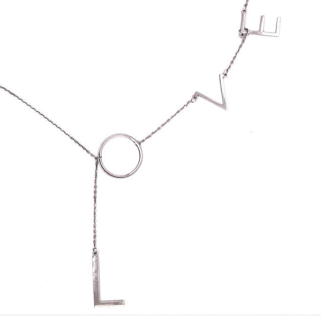 Серебряное колье Love 40 см (2430260551)