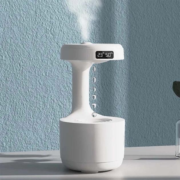 Увлажнитель воздуха Anti Gravity Humidifier антигравитационный капельный с часами (AD-2230) - фото 1