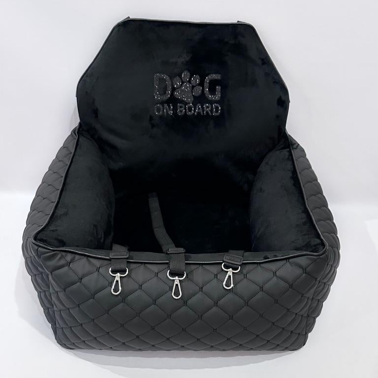 Автокресло для собак Amore mio Cane Medium до 10 кг 60х50х25 см Black (CS-0050) - фото 3