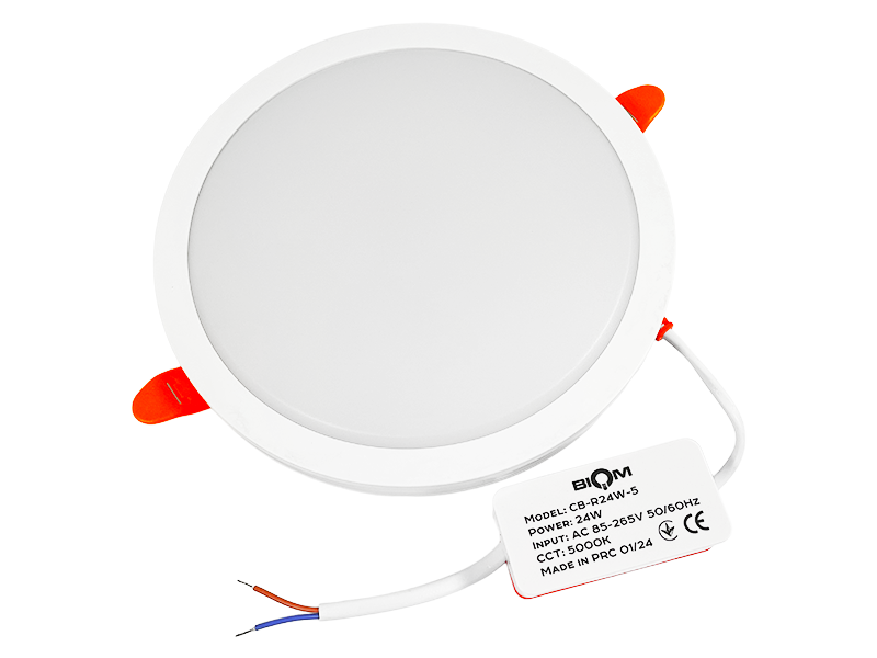 Светильник светодиодный врезной Biom DownLight круглый 24 Вт 5000К (CB-R24W-5)