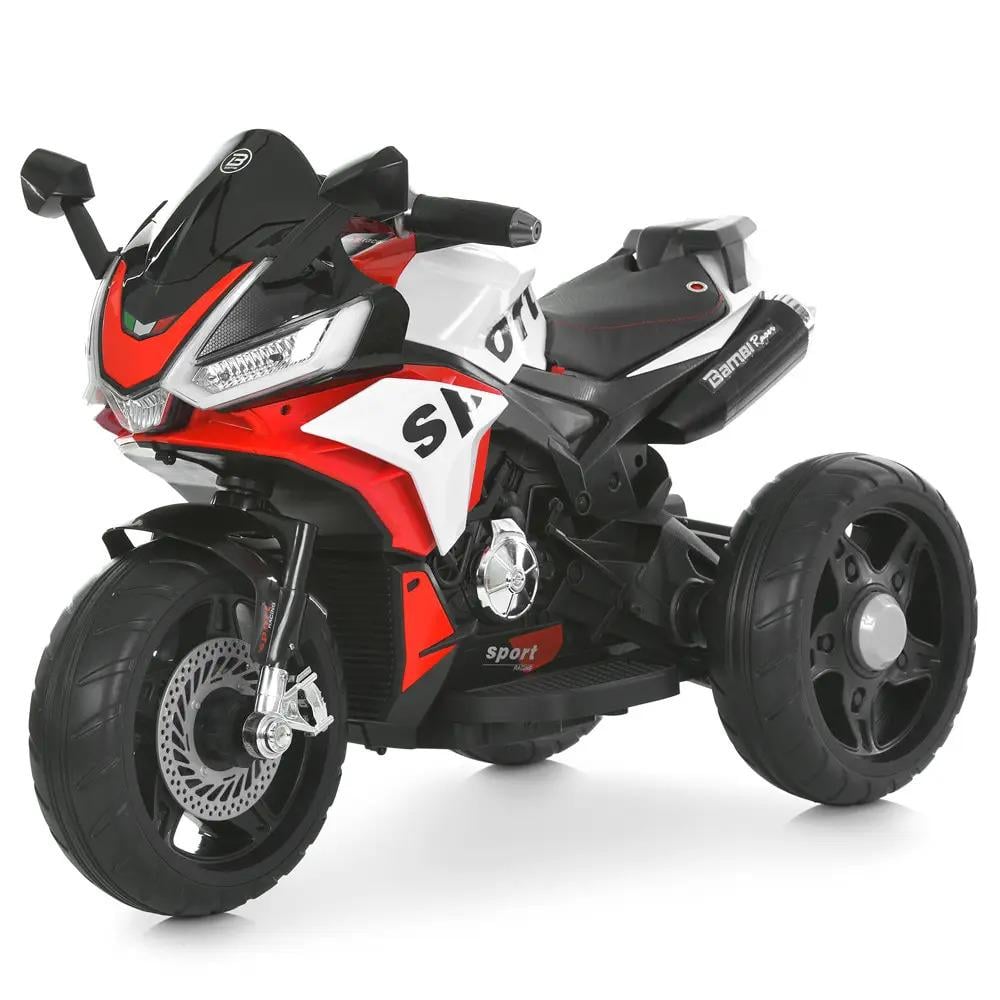 Мотоцикл детский электрический Bambi Racer M 6267EL-3 трехколесный Красный