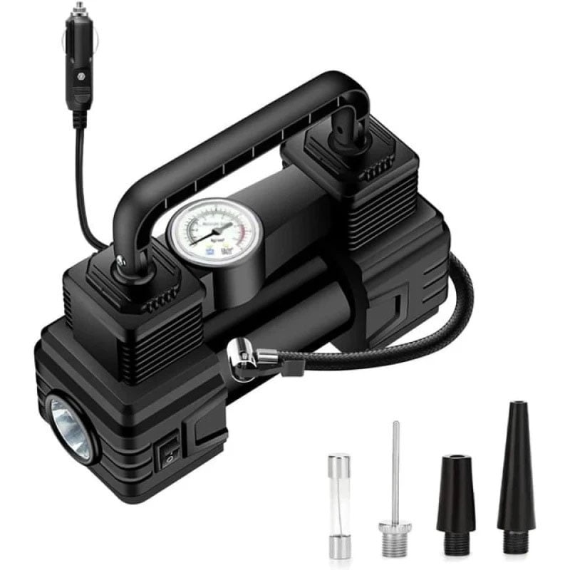 Компресор автомобільний Air Compressor 1789 портативний DC 12V Black (36826414)
