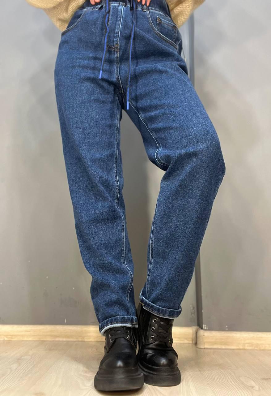 Джинси жіночі Vanver 8061 МОМ на резинці шнурок утеплені батал р. 32 Синій (3105) - фото 7 Джинси жіночі Vanver 8061 МОМ на резинці шнурок утеплені батал р. 32 Синій (3105) - фото 7