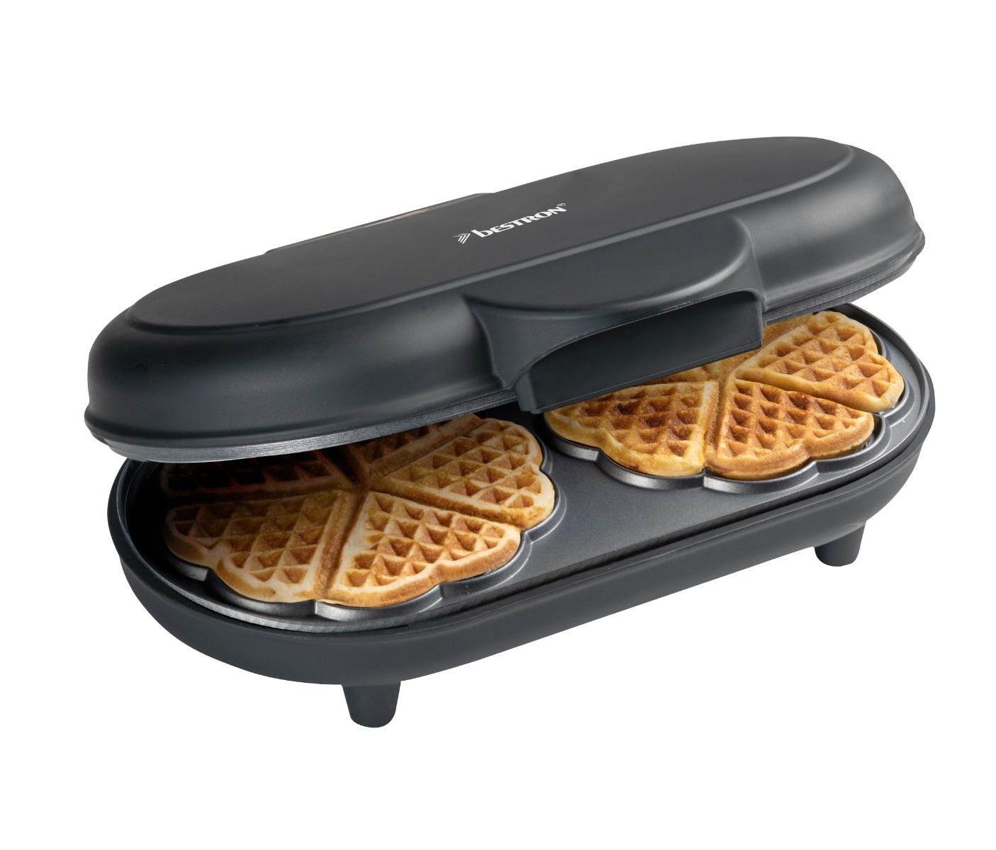 Вафельница двойная электрическая Bestron ADWM1000BL 1200 Вт (ADWM1000BL)