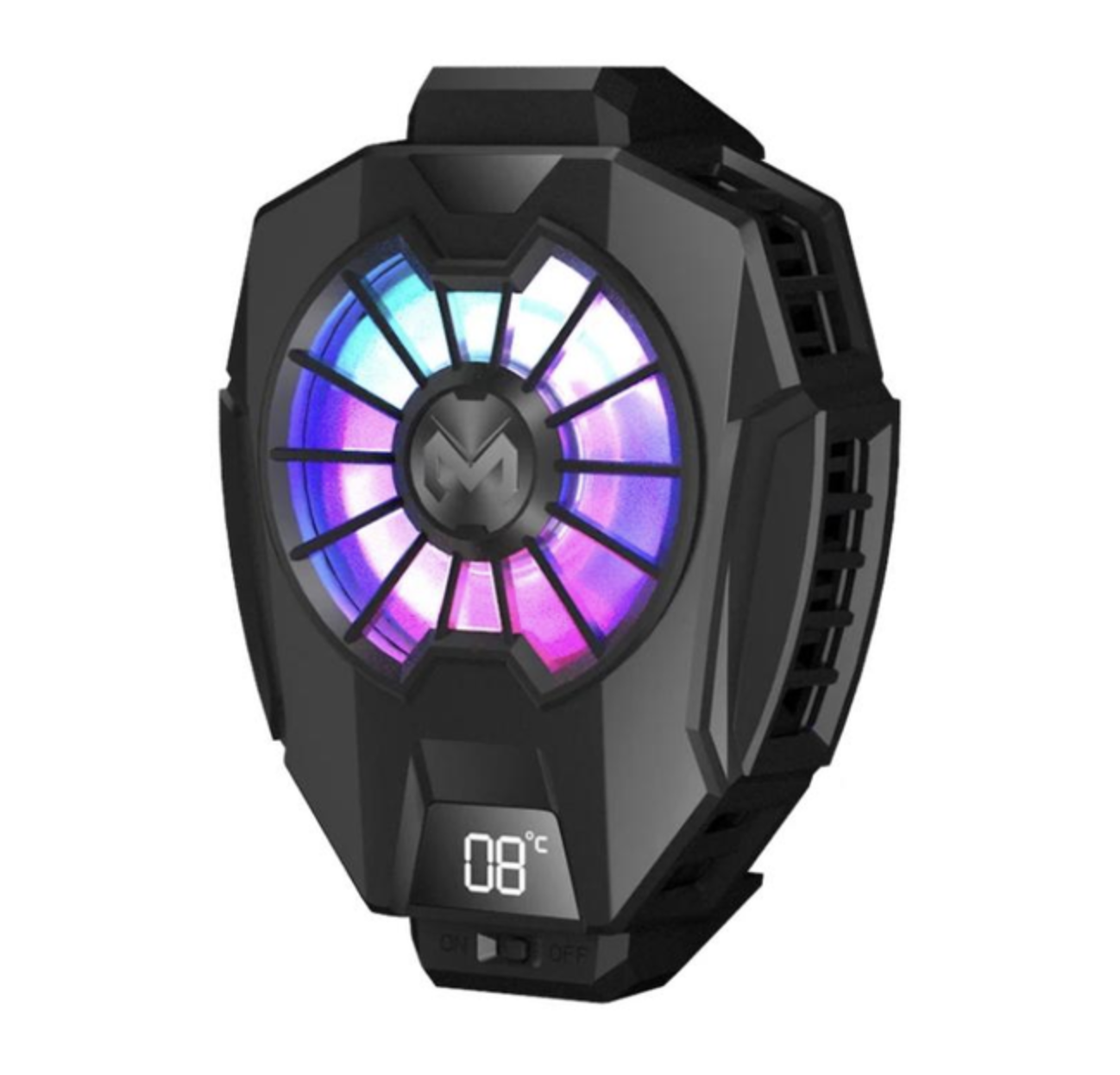 Вентилятор для телефона Dobe Мемо с RGB и элементом пельтье 05 Черный (432992132)