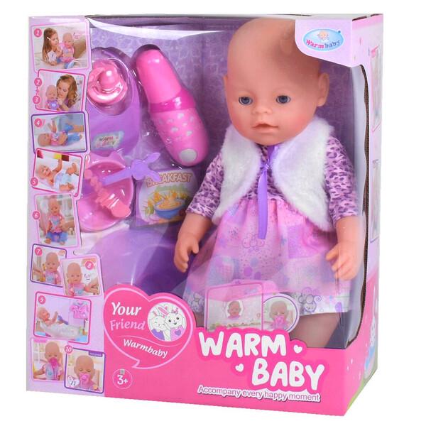 Функциональный пупс-кукла Warm Baby 40 см с аксессуарами (58812) Функциональный пупс-кукла Warm Baby 40 см с аксессуарами (58812)