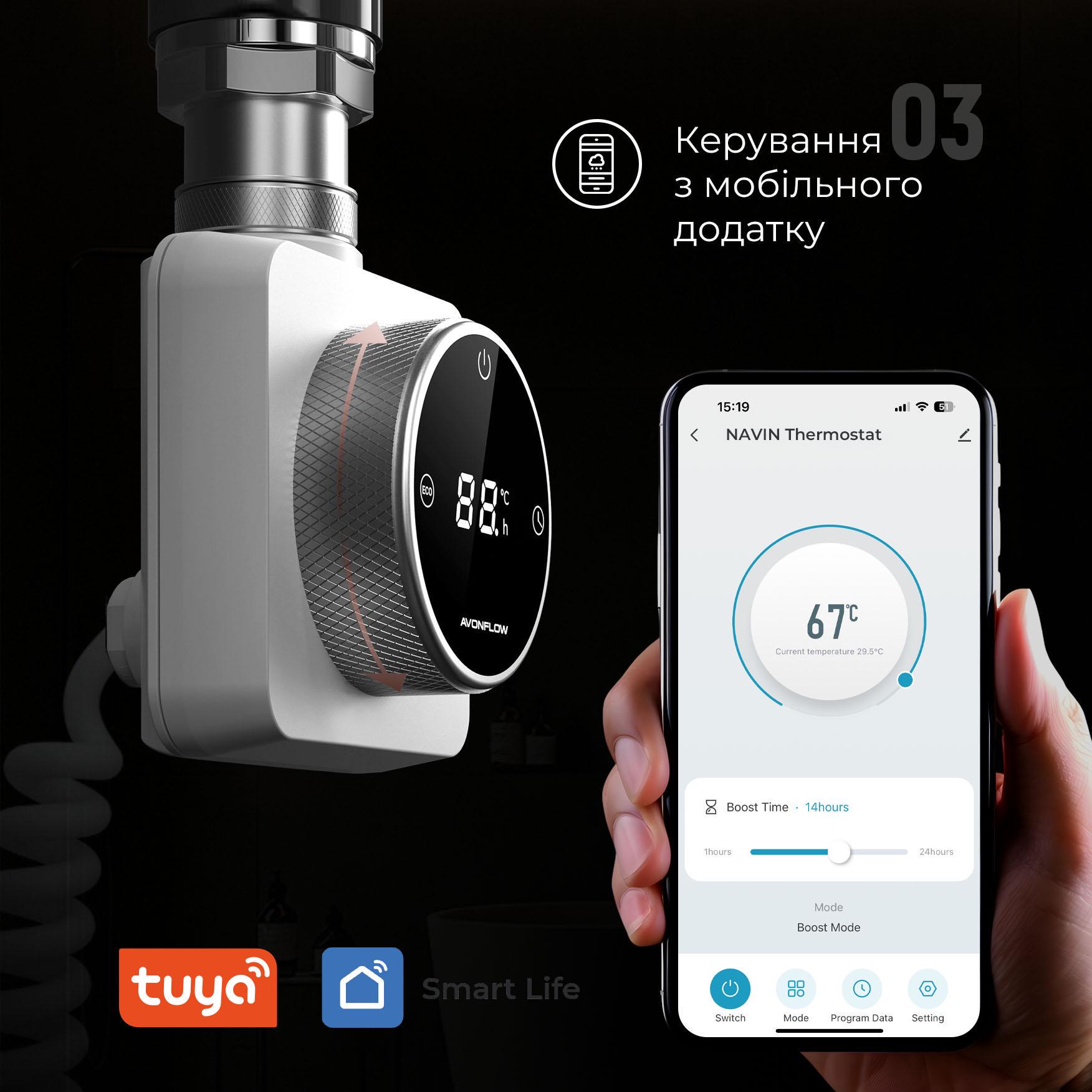 Тен для сушки для рушників NAVIN Accorto 300W з WIFI Білий (H20-126034-3030) - фото 6