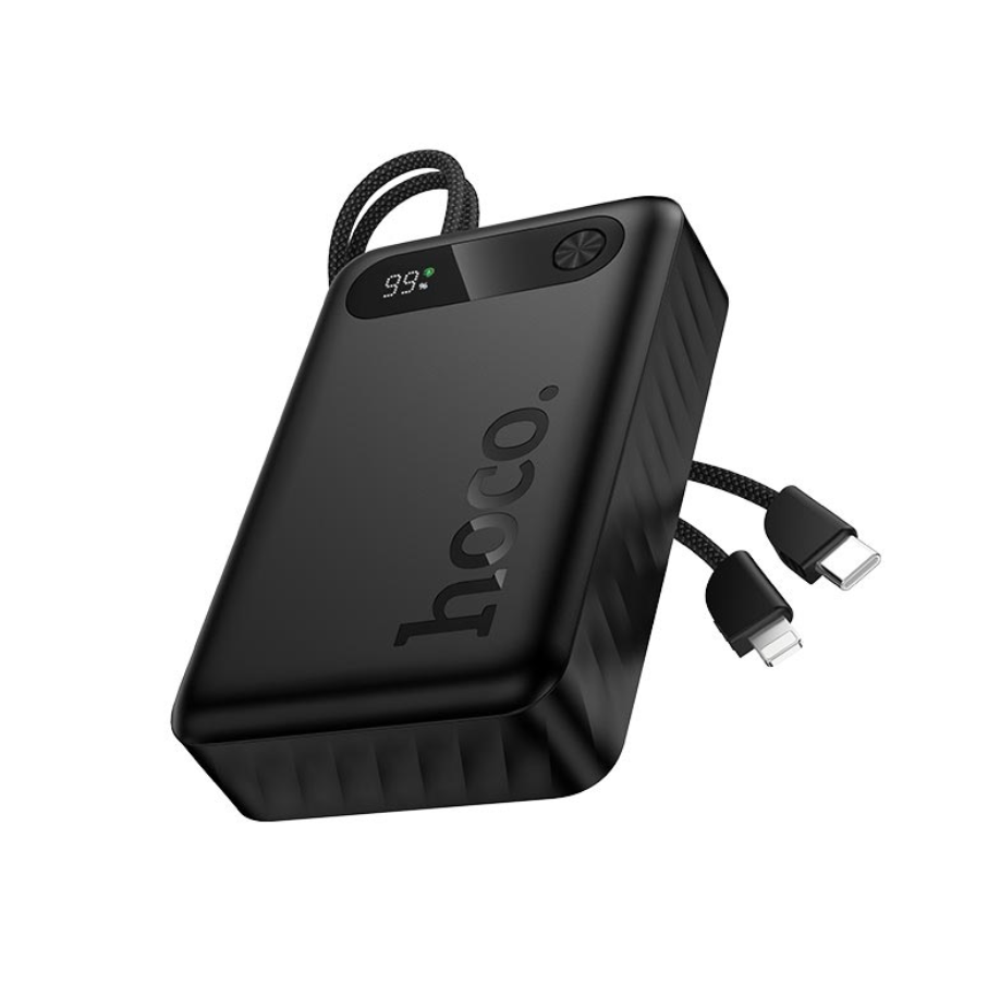 Внешний аккумулятор Hoco Edge PD с двумя кабелями J171A 20000mAh/1USB/1Type-C/22,5W/3A/PD/QC (24516) Внешний аккумулятор Hoco Edge PD с двумя кабелями J171A 20000mAh/1USB/1Type-C/22,5W/3A/PD/QC (24516)
