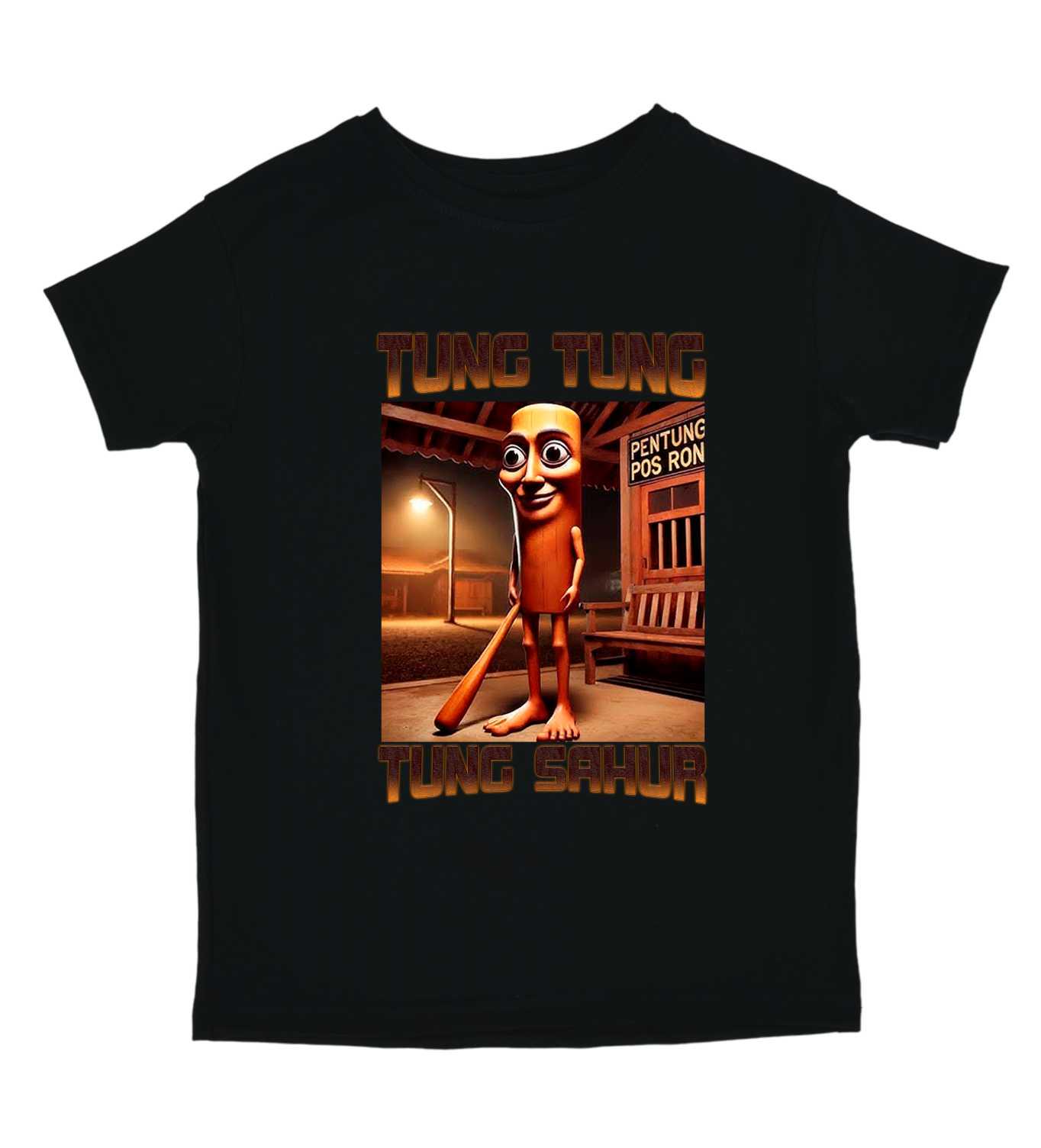 Футболка TM Spinogriz СПИ2025 "Tung Tung Tung Sahur" 146 см Чорний (26397747)