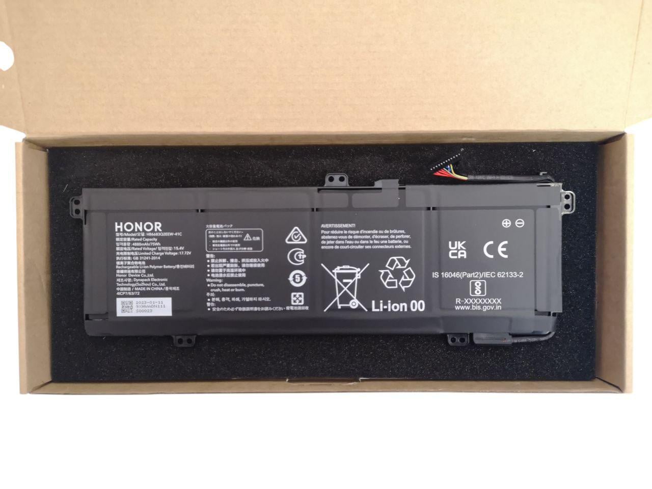 Аккумулятор для Huawei Honor MagicBook 14" 2022 GLO-N56/GLO-F56/HB6683Q2EEW-41A/41C 4880 mAh 75Wh (26908901)