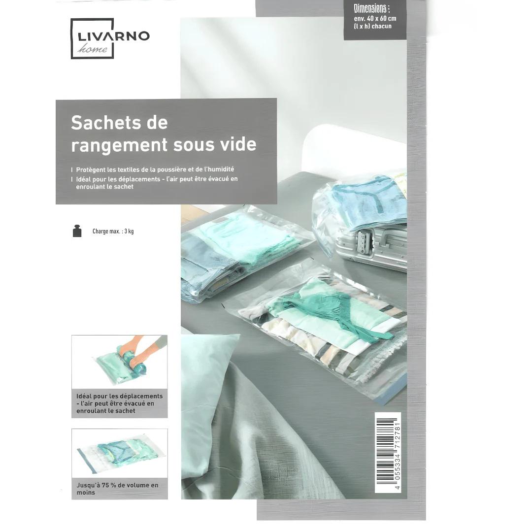 Дорожні вакуумні пакети для зберігання Livarno Home 40х60 см 3 шт. (D1-00397-1) - фото 3 Дорожні вакуумні пакети для зберігання Livarno Home 40х60 см 3 шт. (D1-00397-1) - фото 3