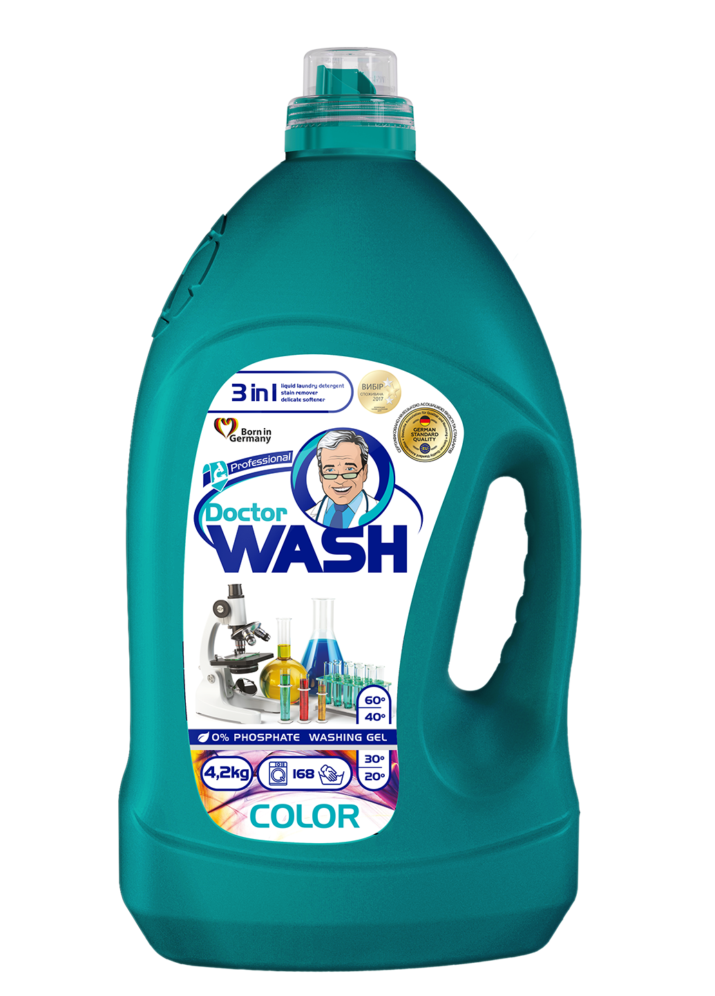 Гель для стирки цветных вещей Doctor WASH 4,2 л (23323136)