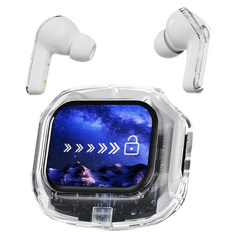 Наушники TWS 6972 беспроводные вакуумные стерео LED кейс-зарядка Bluetooth White