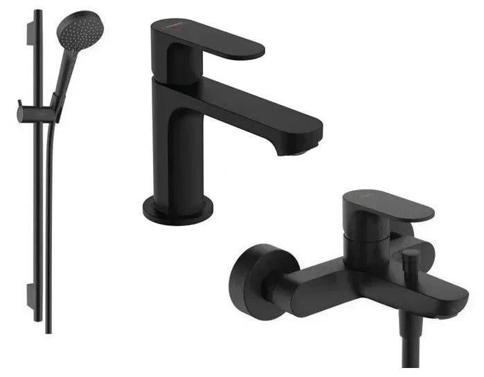 Набір змішувачів для ванни Hansgrohe Rebris S 72586670/72440670/26423670 Чорний (20234670)