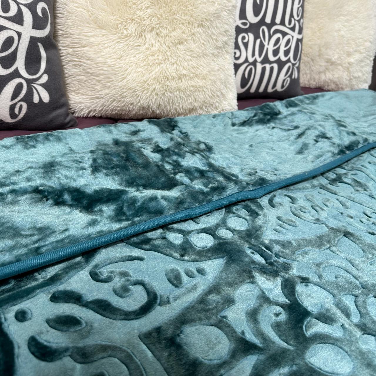 Покрывало на кровать акриловое 200x230 см Изумрудный (P-акрил-12) - фото 6 Покрывало на кровать акриловое 200x230 см Изумрудный (P-акрил-12) - фото 6