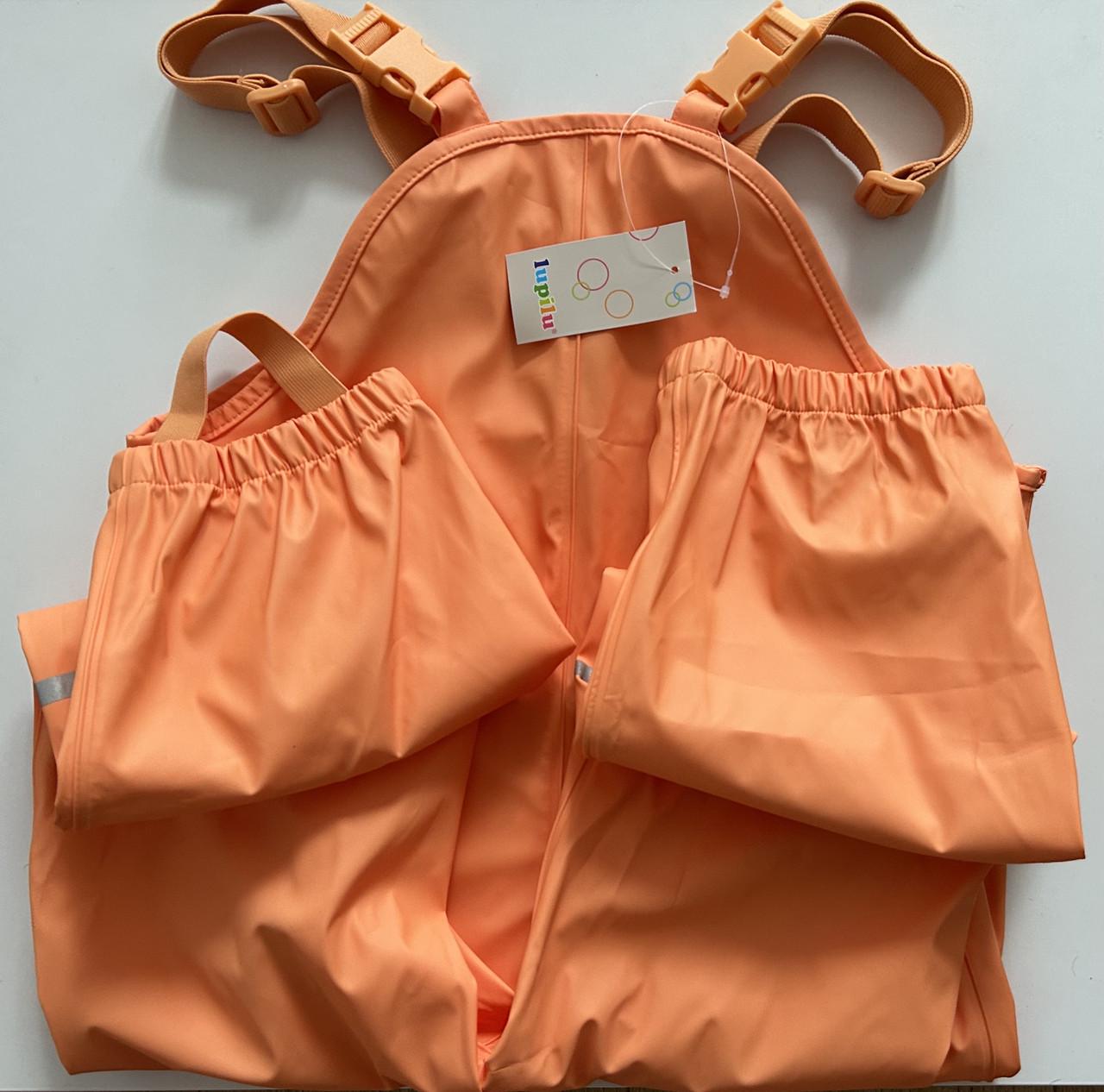 Комбінзон-грязіпруф з підтяжками Lupilu 122-128 см на 6-8 років Помаранчевий (2611092581) Комбінзон-грязіпруф з підтяжками Lupilu 122-128 см на 6-8 років Помаранчевий (2611092581)