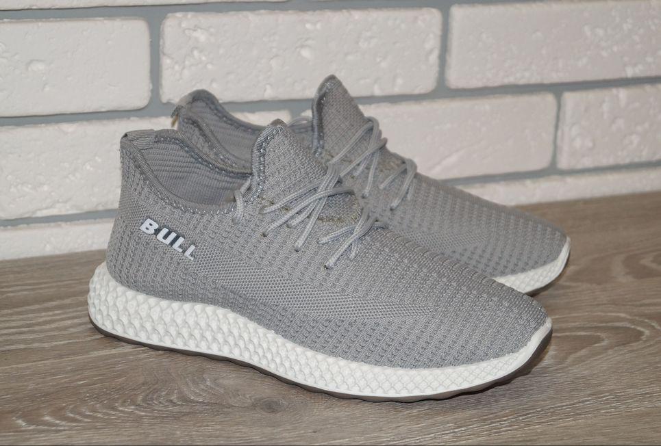 Кроссовки мужские текстильные Bull р. 43 28 см Серый (30843-43)