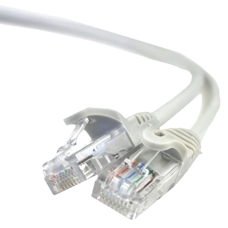 Патч-корд медный UTP CAT5e PVC для подключения сетевого оборудования 0,25 м Серый (34416881)