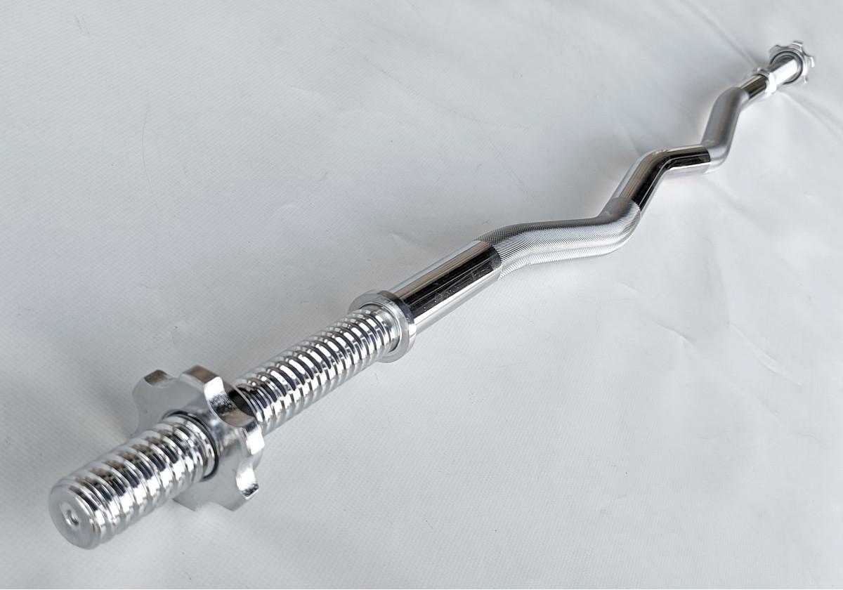 Гриф для штанги EasyFit W-образный 1,2 м Ø 28 мм (EF-8061) - фото 2