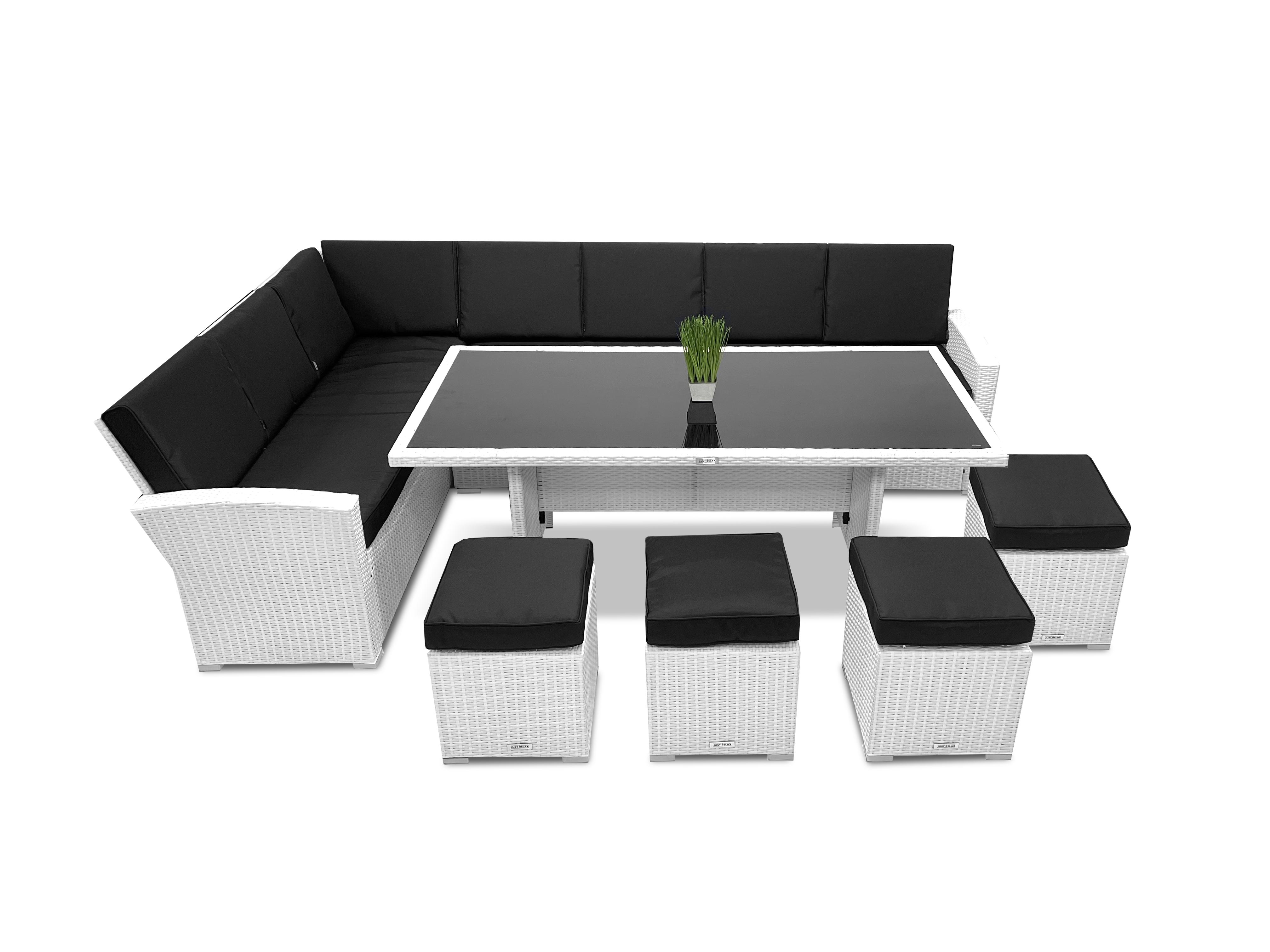 Набор садовой мебели Just Relax MILANO LONG левый угол 803 L White