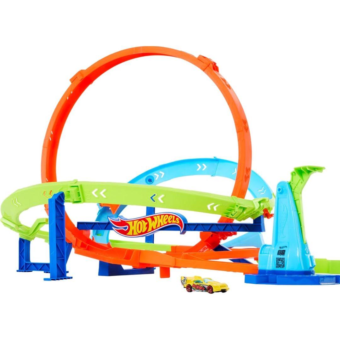 Игрушечный трек Hot Wheels Cycloneс Петля Испытания Гиперпетли (HTK16)