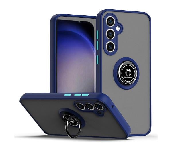 Чехол - накладка TPU Color Matte Ring для Samsung Galaxy A15 / A15 5G Синий