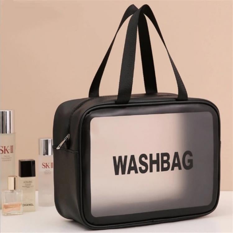 Сумка-косметичка Washbag Big 30 см Прозрачный/Черный