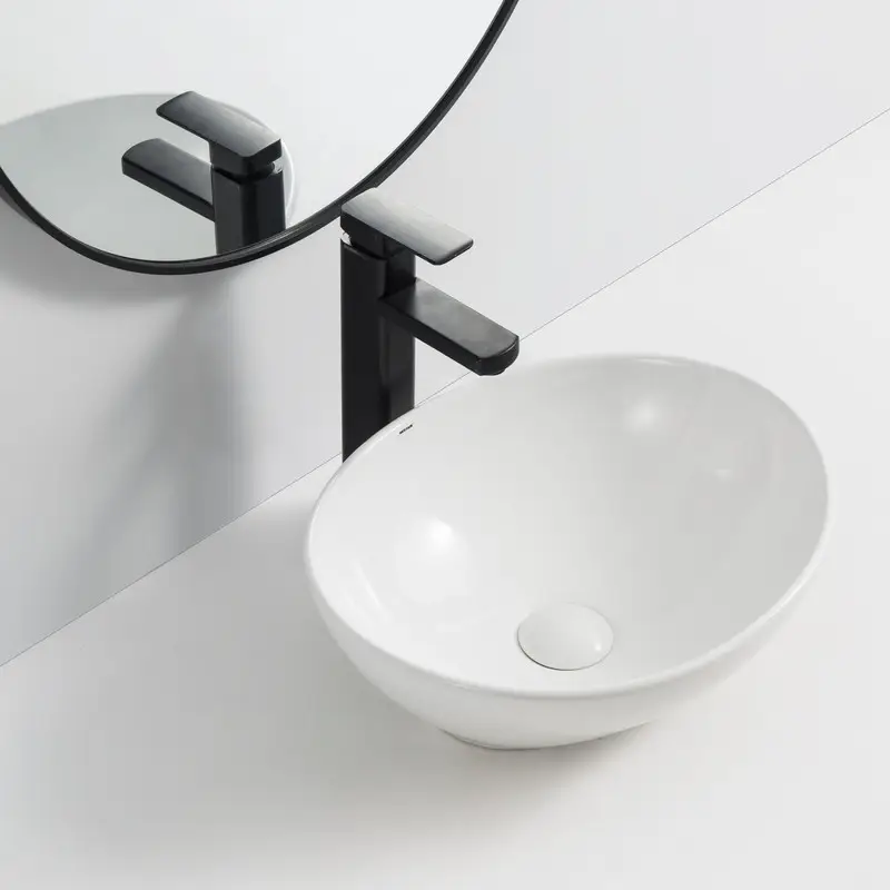 Раковина накладна для ванної кімнати MIXXUS ELLIPSE-0107 345х265х120 мм (MP6525) - фото 2