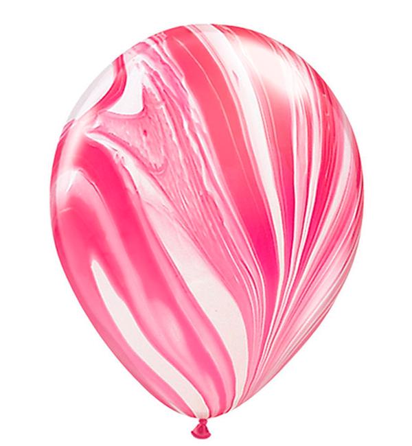 Повітряні кульки Graine натуральний латекс 28 см набір 3 шт. Червоно-білий