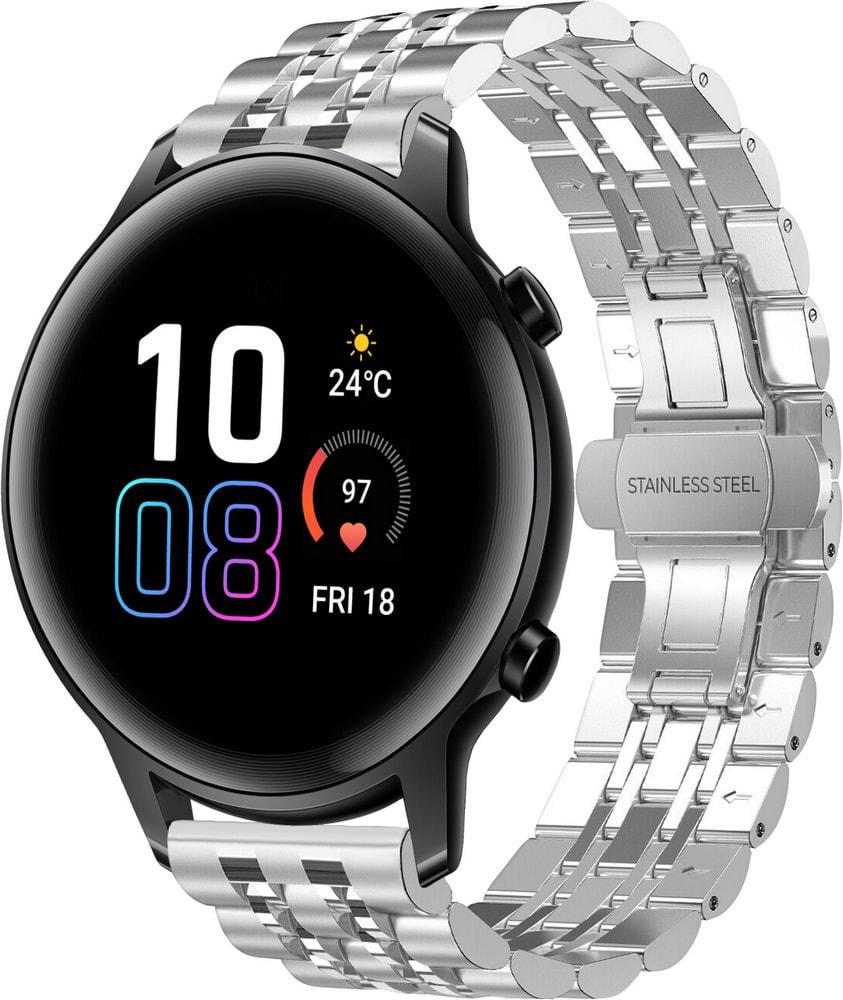 Браслет металлический Spinye для Honor Magic Watch 2 42 мм Silver (29176-59)
