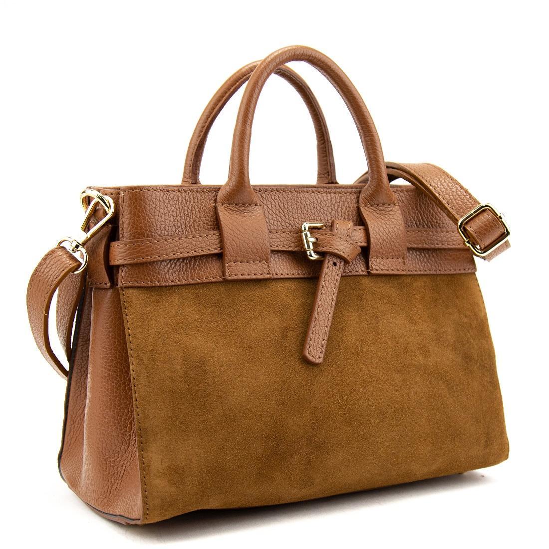 Сумка женская кожаная классическая Firenze Italy F-IT-7634C-S Рыжий (2776862194)