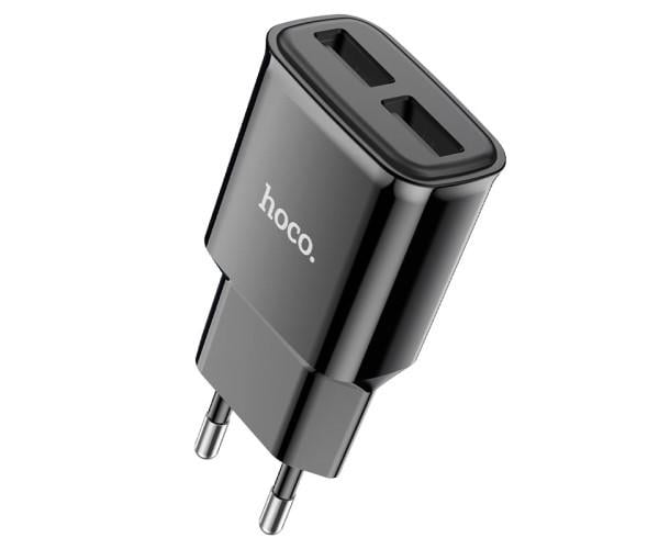 Устройство зарядное сетевое Hoco C88A Star round 2 USB Lightning 2,4 A 1 м Black Устройство зарядное сетевое Hoco C88A Star round 2 USB Lightning 2,4 A 1 м Black