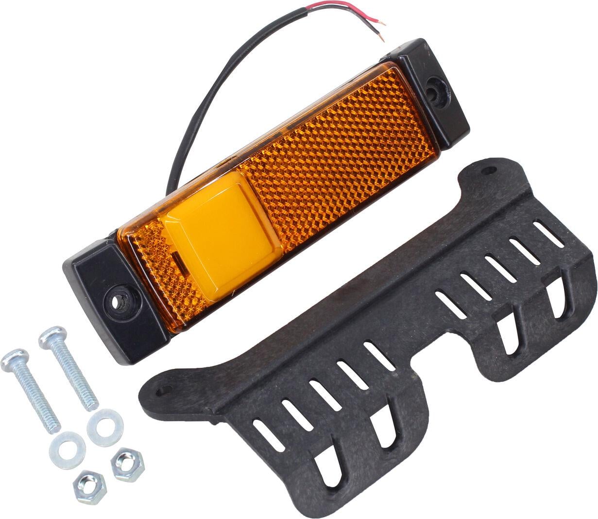 Фонарь габаритов Truck боковой LED Isiksan с кронштейном Желтый (ISS40291)