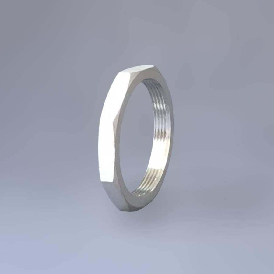 Контргайка муфтовая нержавеющая Ду65 2"1/2 н/ж сталь AISI304 резьба BSPP G2.5" Class 150 (PN20) - фото 7 Контргайка муфтовая нержавеющая Ду65 2"1/2 н/ж сталь AISI304 резьба BSPP G2.5" Class 150 (PN20) - фото 7