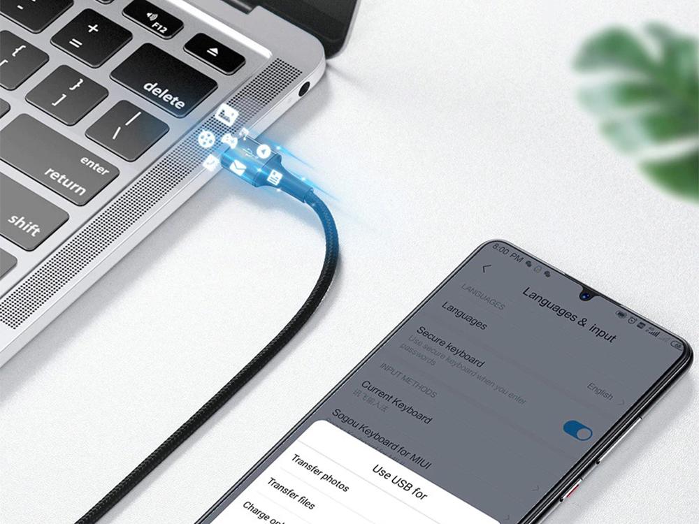 Кабель BASEUS USB Type C 3A 40 Вт (1007-321-01) - фото 2