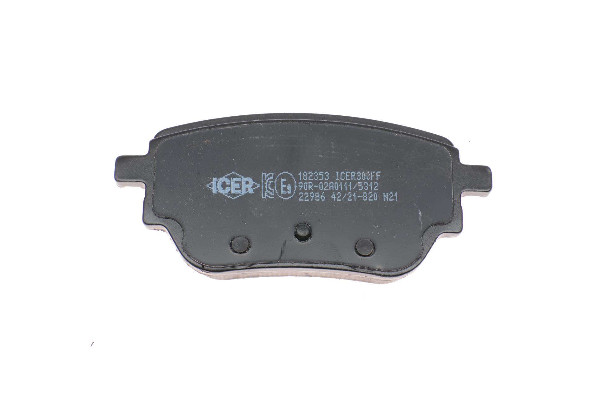 Колодки тормозные задние MB A-class W177/B-class W247 18-/GLA-class H247 20-182353 ICER