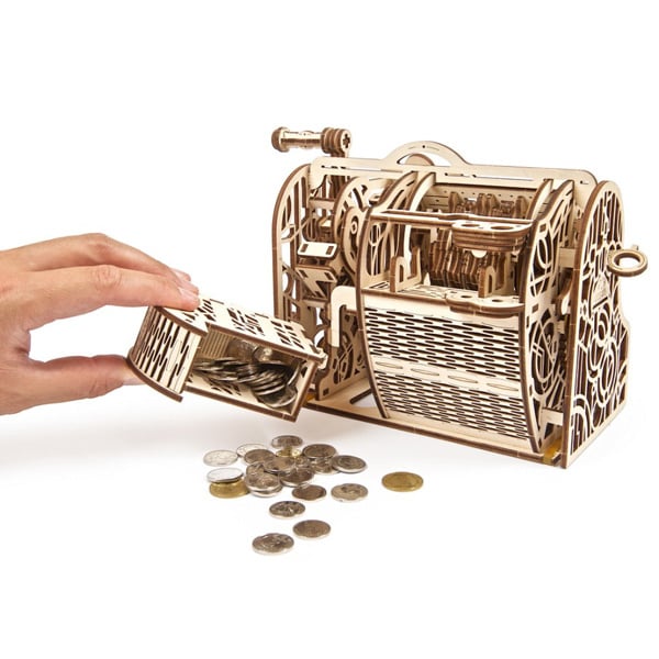 3D пазл механический UGEARS «Кассовый аппарат» - фото 9 3D пазл механический UGEARS «Кассовый аппарат» - фото 9