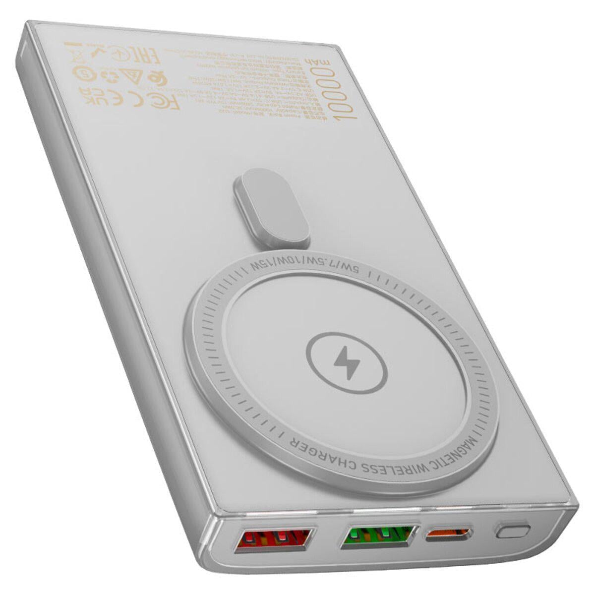Повербанк Hoco Q22 Taurus 10000 mAh с беспроводнаой зарядкой 15W/20W QC 3.0 Grey (24998328)