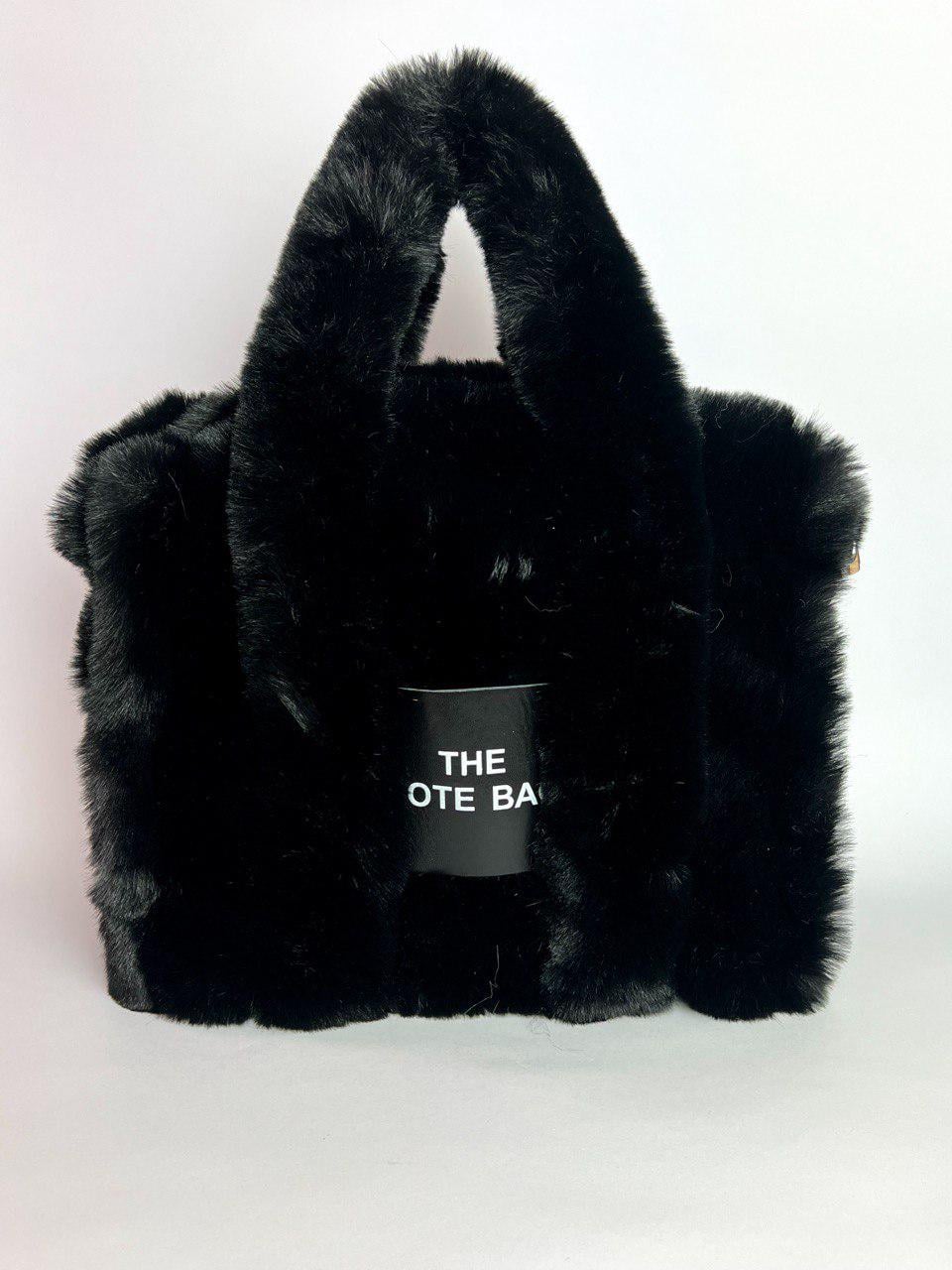 Сумка женская Totebag меховая Черный