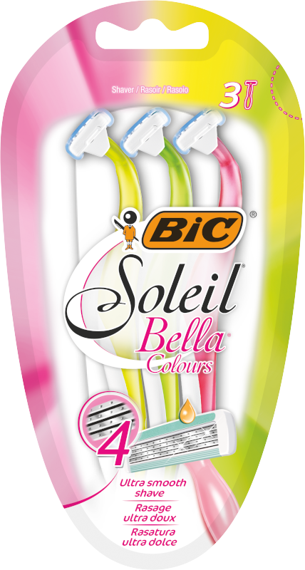 Набор бритв без сменных картриджей BIC Soleil Bella Colours 3 шт. (000003250)