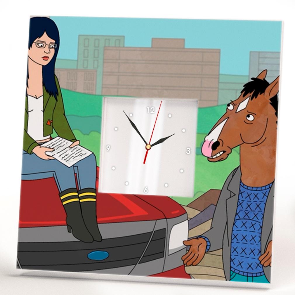 Часы Лошадь БоДжек 260x260 мм (C02046) Часы Лошадь БоДжек 260x260 мм (C02046)