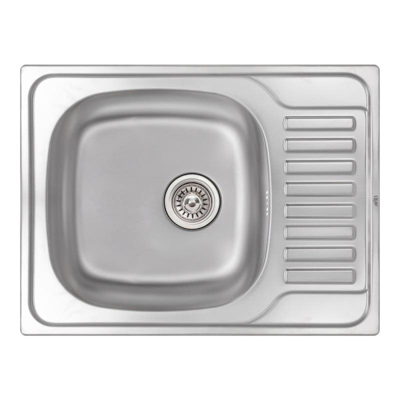 Мойка кухонная Q-tap 6550 Micro Decor 0,8 мм (QT6550MICDEC08)
