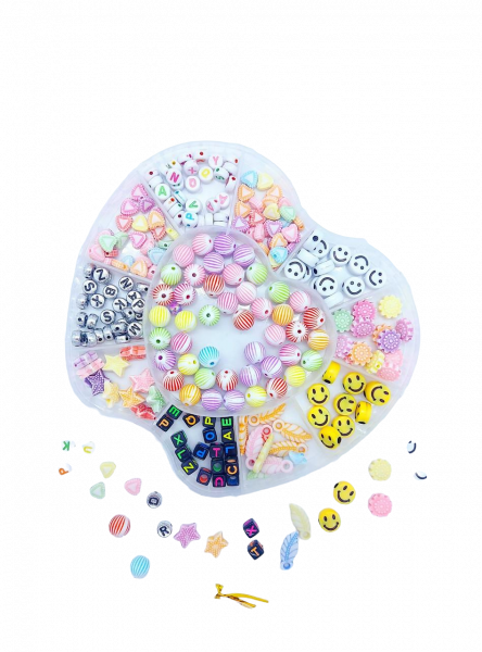 Набор бусин для изготовления украшений в форме яблока 15х16х2 см Набор бусин для изготовления украшений в форме яблока 15х16х2 см