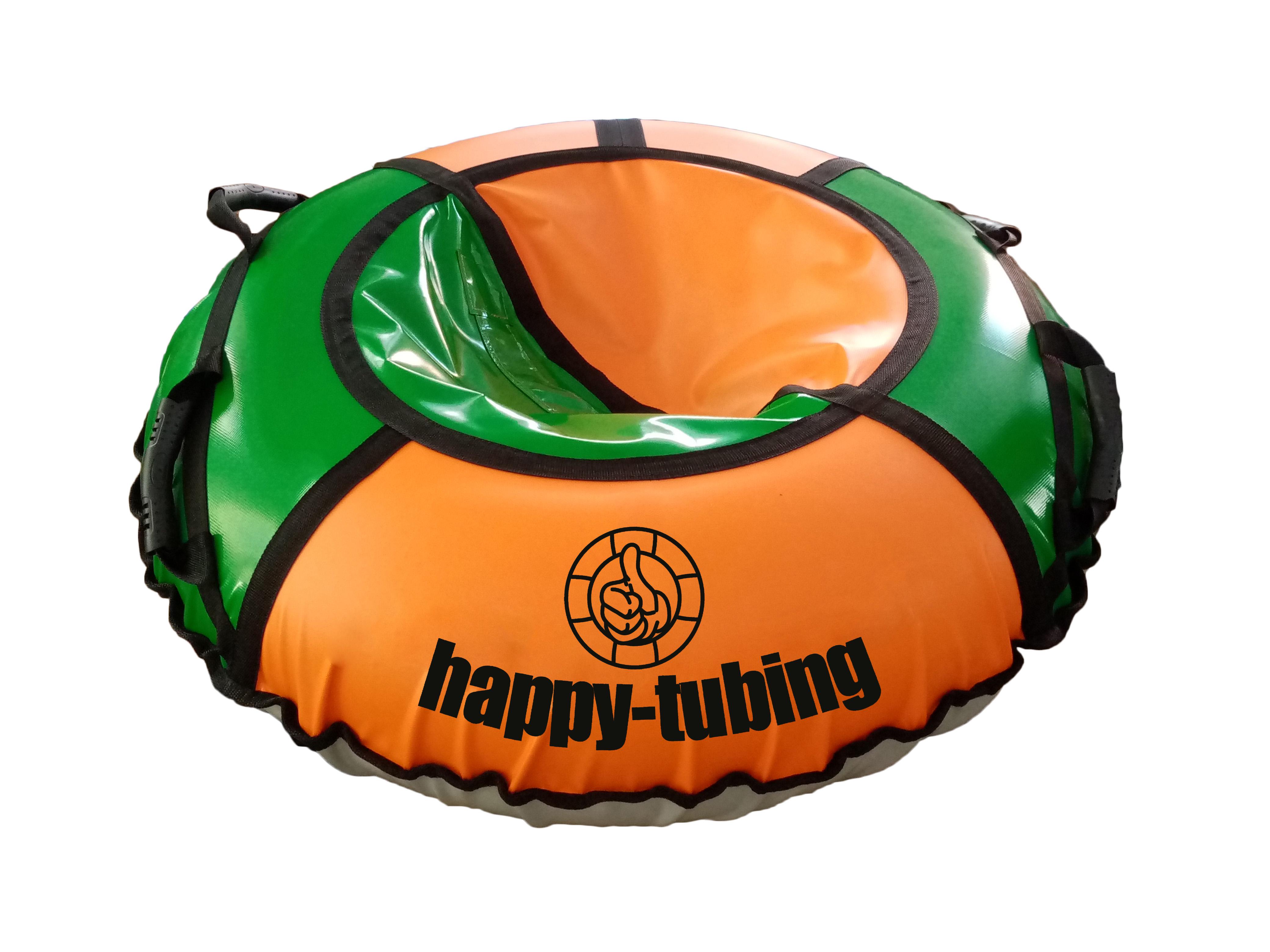 Тюбінг дитячий Happy-Tubing Прокат d 100 см Помаранчевий/Зелений