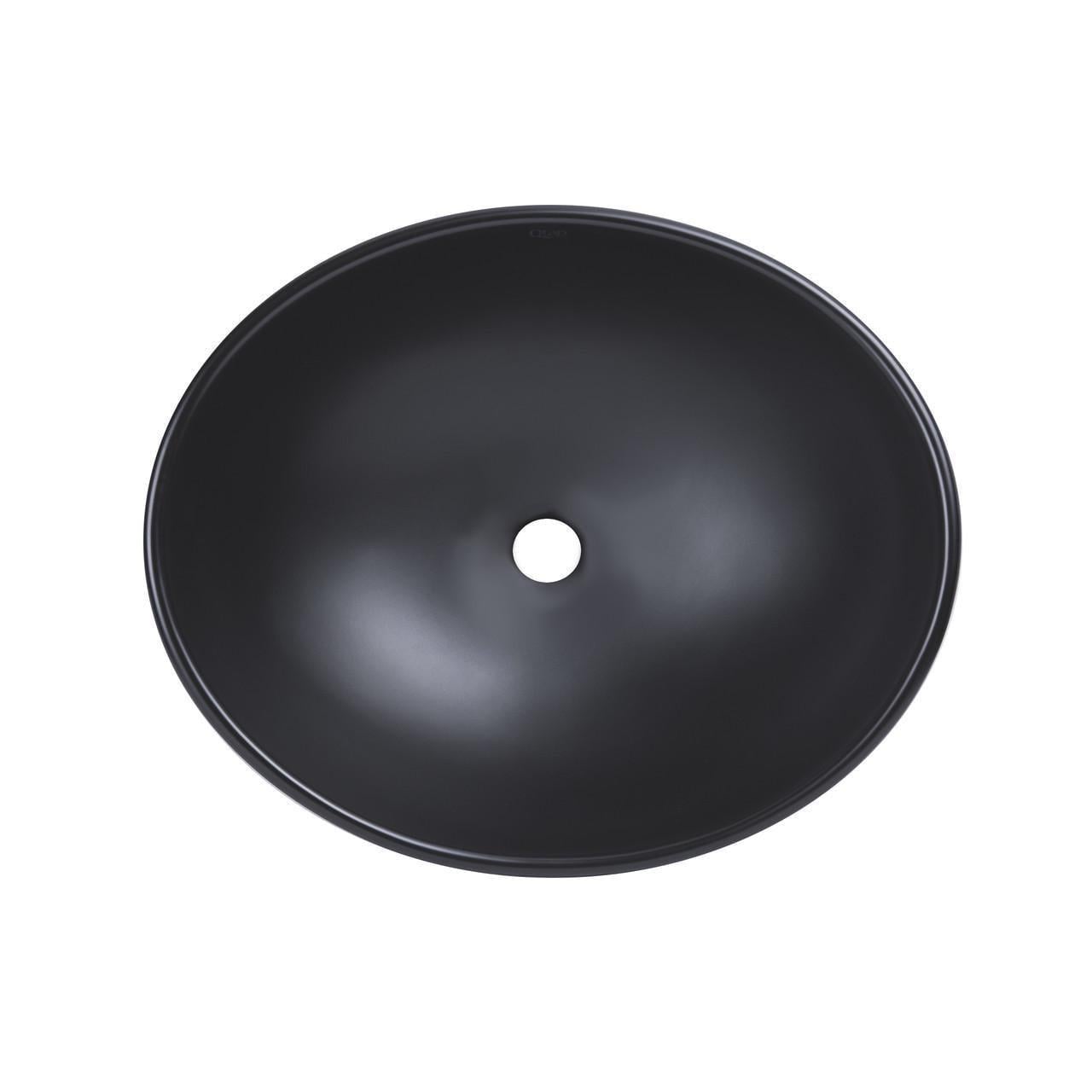 Раковина-чаша Qtap Dove 415x340x140 мм Matt black (QT06116062AMB)