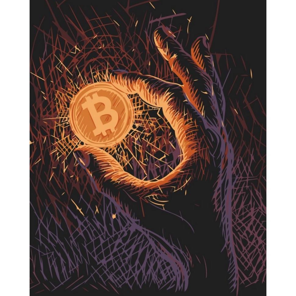 Картина по номерам 16513-AC Биткоин 40х50 см (3143426456)